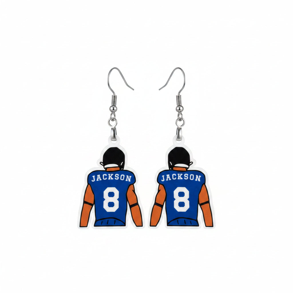 Lamar Jackson Baltimore Ravens Inspired Player Earrings