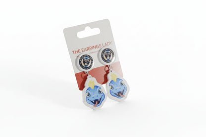 Philadelphia Union Soccer mascot Phang Earrings