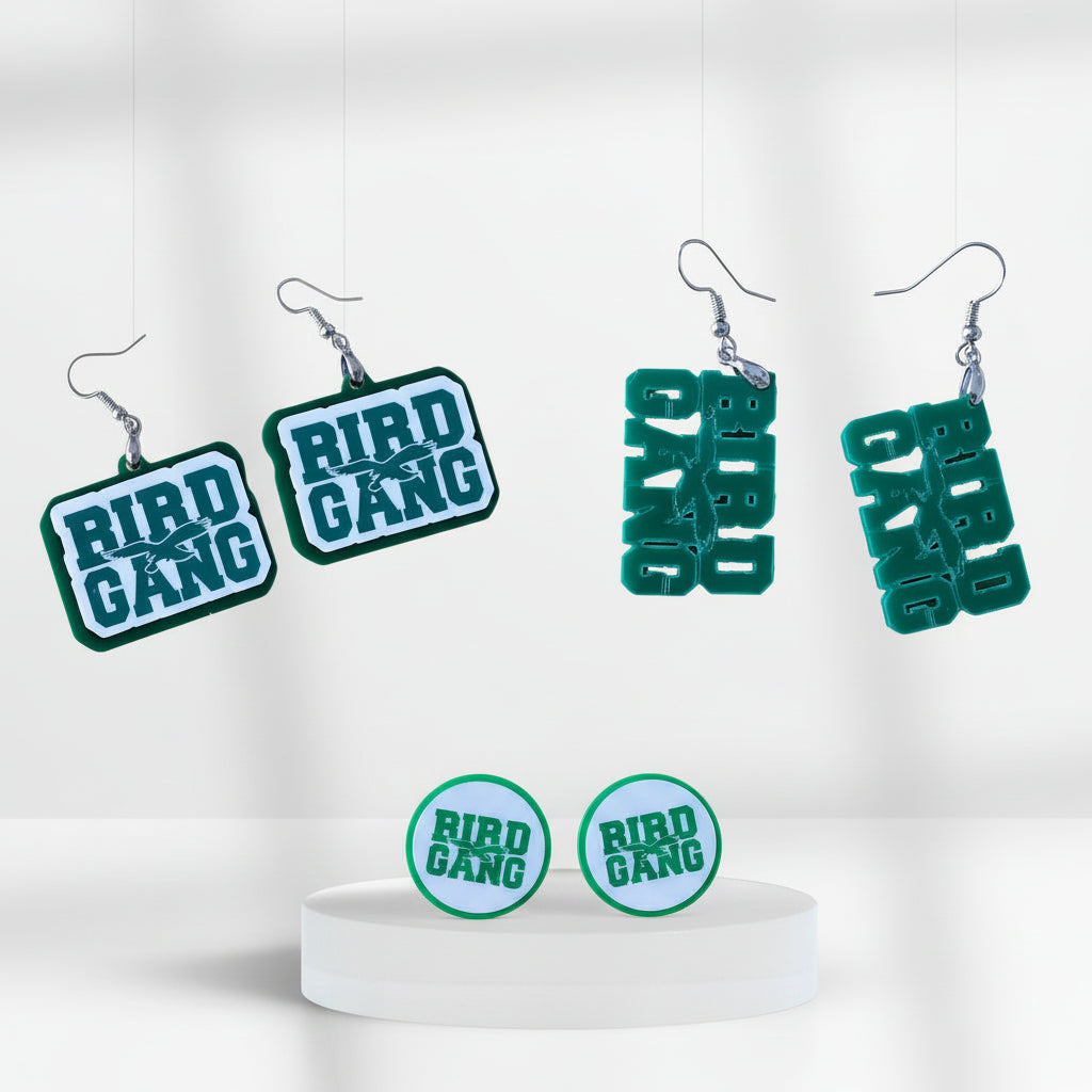 Philadelphia Eagles Bird Gang Acrylic Earrings