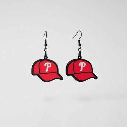 Philadelphia Phillies Baseball Cap Earrings