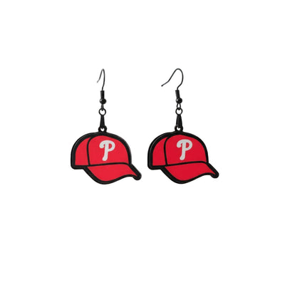 Phillies Baseball Hat Earrings