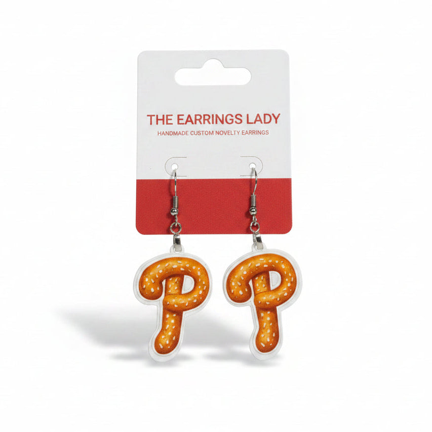 Pretzal P Dangle Earrings