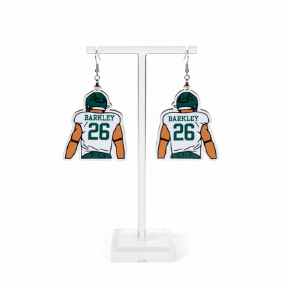 Football Jersey Player Number Earrings | Team Spirit Fan Gear