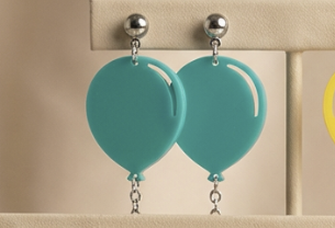 Birthday Balloon Dangle Earrings