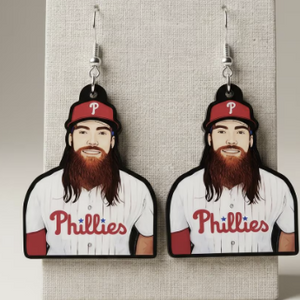 Brandon Marsh Philadelphia Phillies Player Dangle Earrings