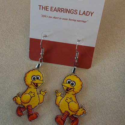 Big Bird Dangle Earrings