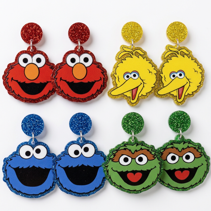 Seseme Street Chatecter Earrings