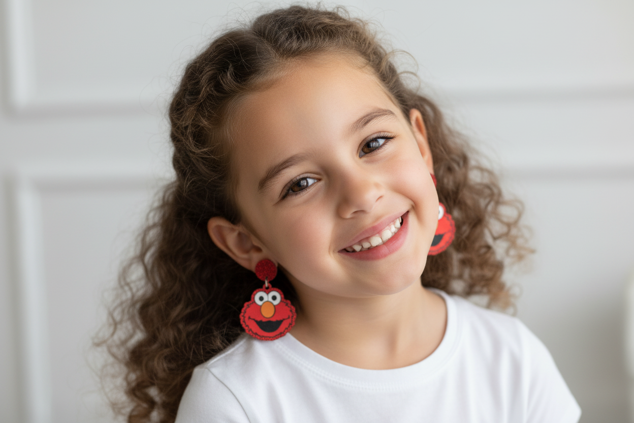 Seseme Street Earrings Sparkle Acrylic Earrings