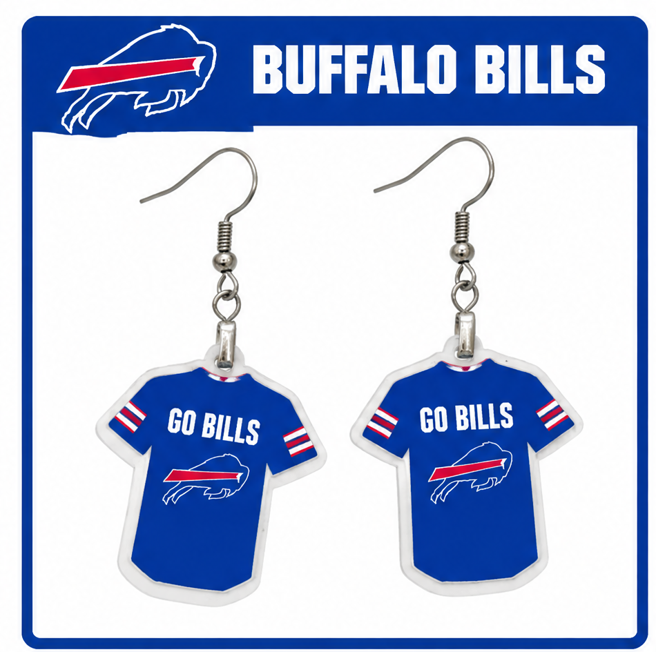 buffalo Bills Jersey earrings