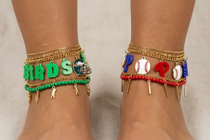 Gold Curb Chain w/ Anklet Extension