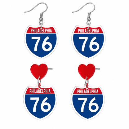 Philadelphia 76ers Earrings
