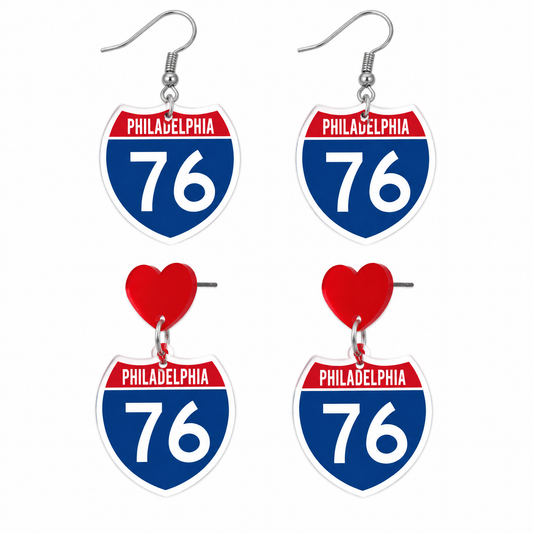 Philadelphia 76ers Earrings