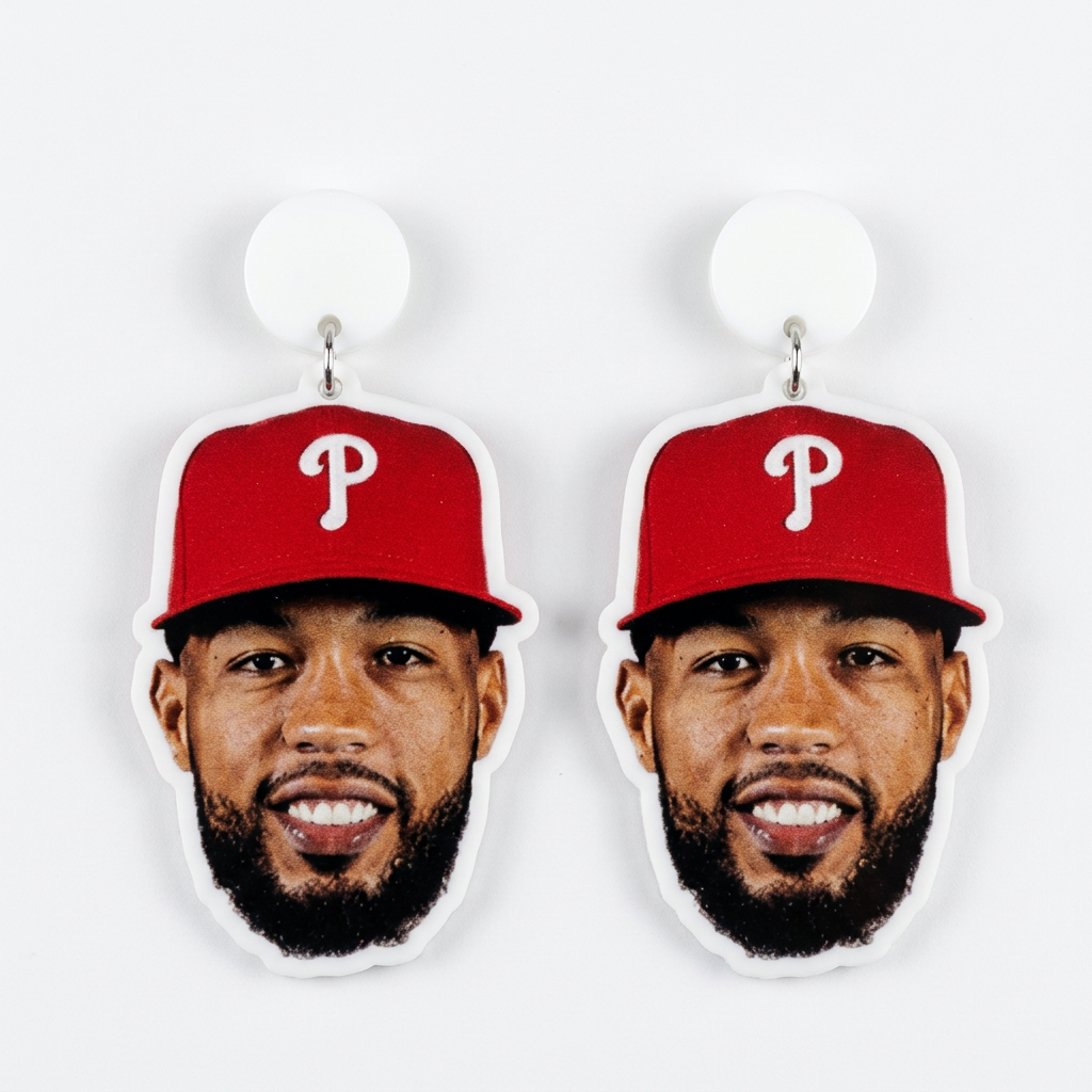 Cristopher Sanchez Face Earrings