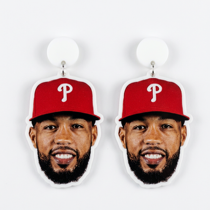 Cristopher Sanchez Face Earrings