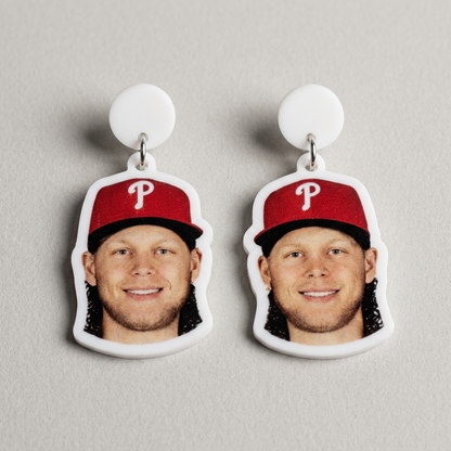 Alec Bohm Face Earrings