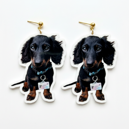 Custom Ball Post Dangle Earrings