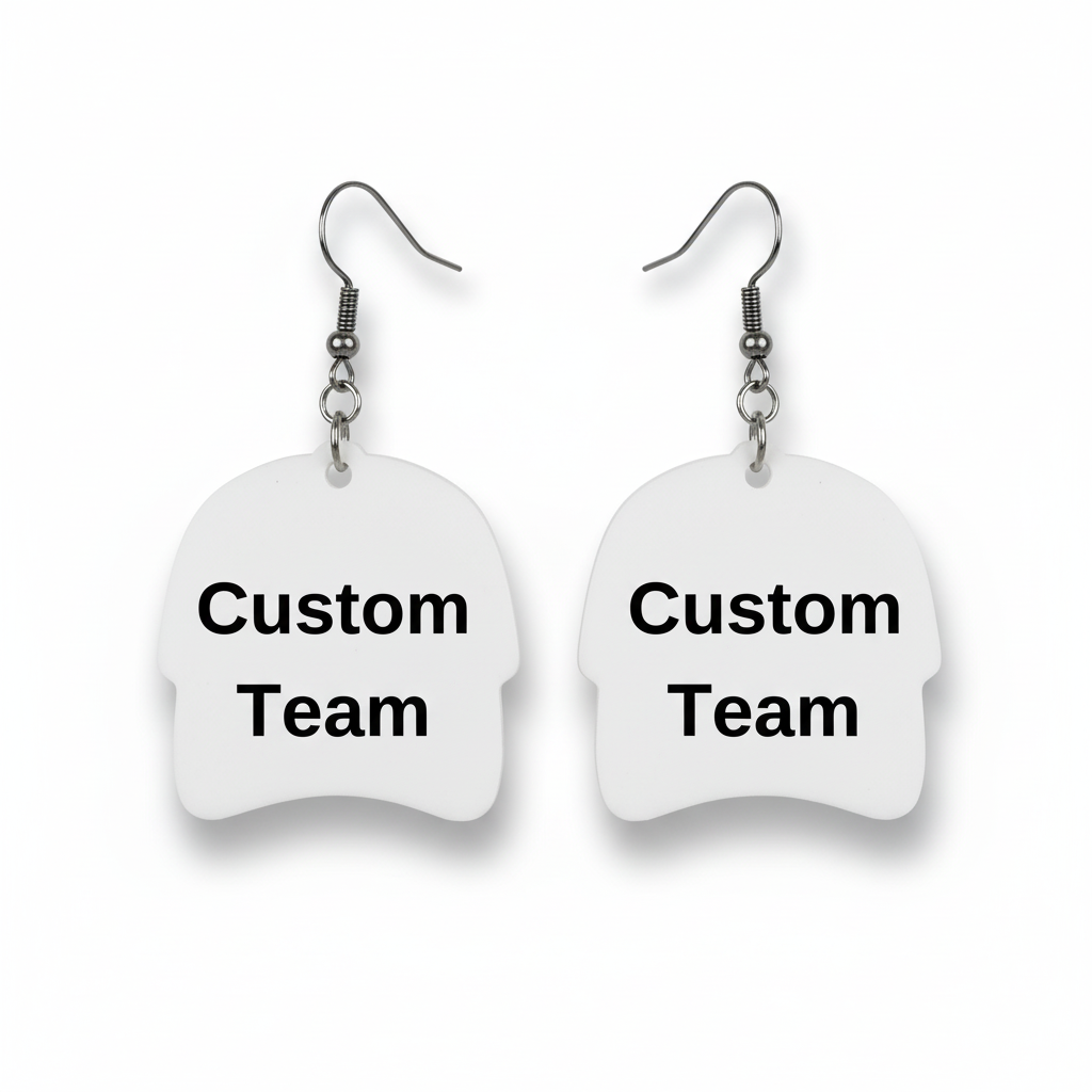 Baseball Hat  Earrings