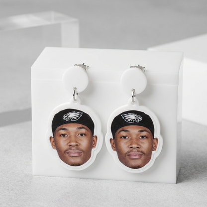 DeVonta Smith Face Earrings
