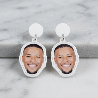 Saquon Barkley Face Earrings