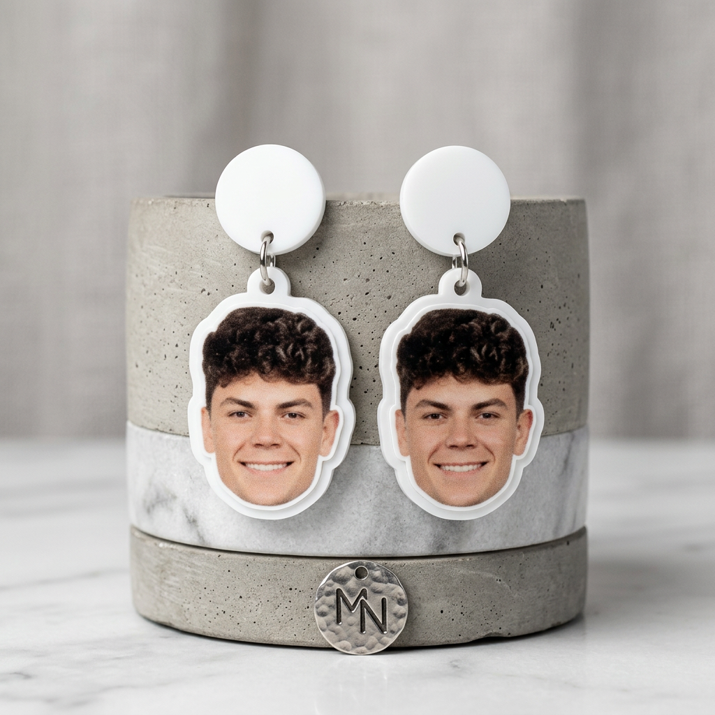Cooper DeJean Face Earrings