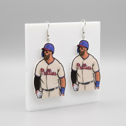 Harper Philadelphia Phillies Player Dangle Earrings