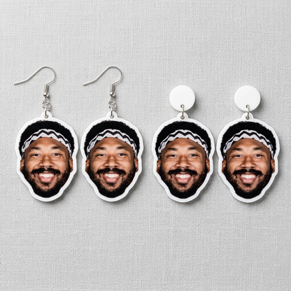 Myles Garrett Face Earrings