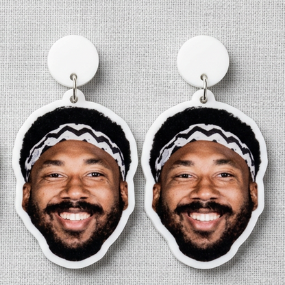 Myles Garrett Face Earrings