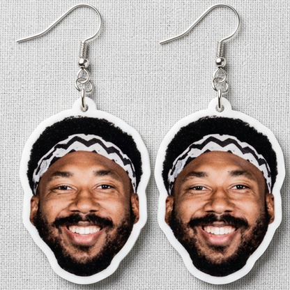 Myles Garrett Face Earrings