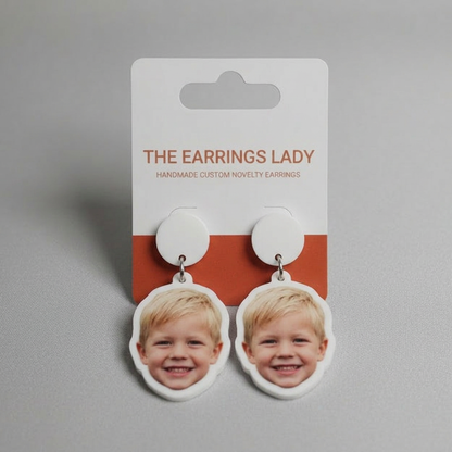 Custom Stud Post Dangle Earrings