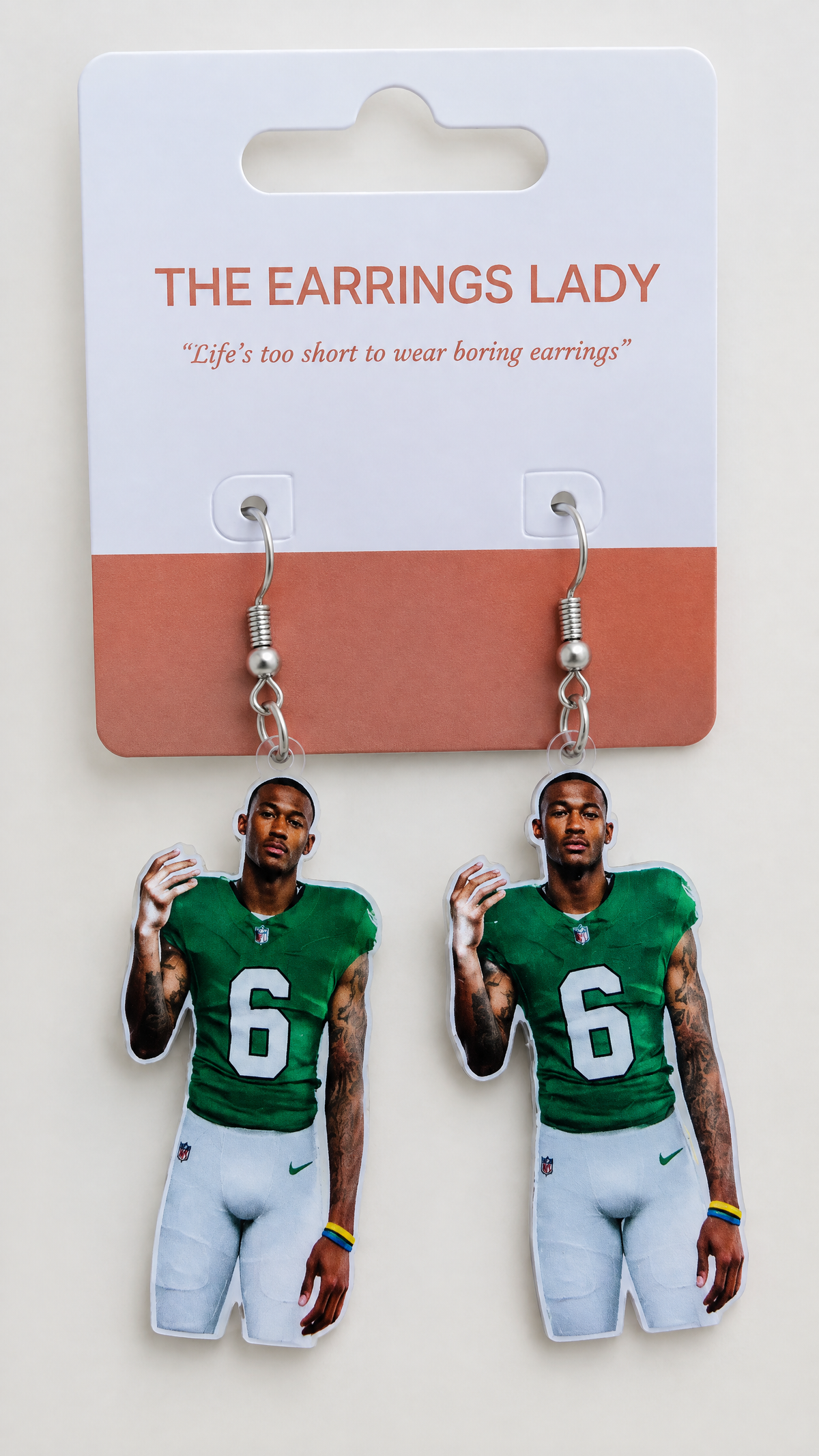 DeVonta Smith Kelly Green Earrings