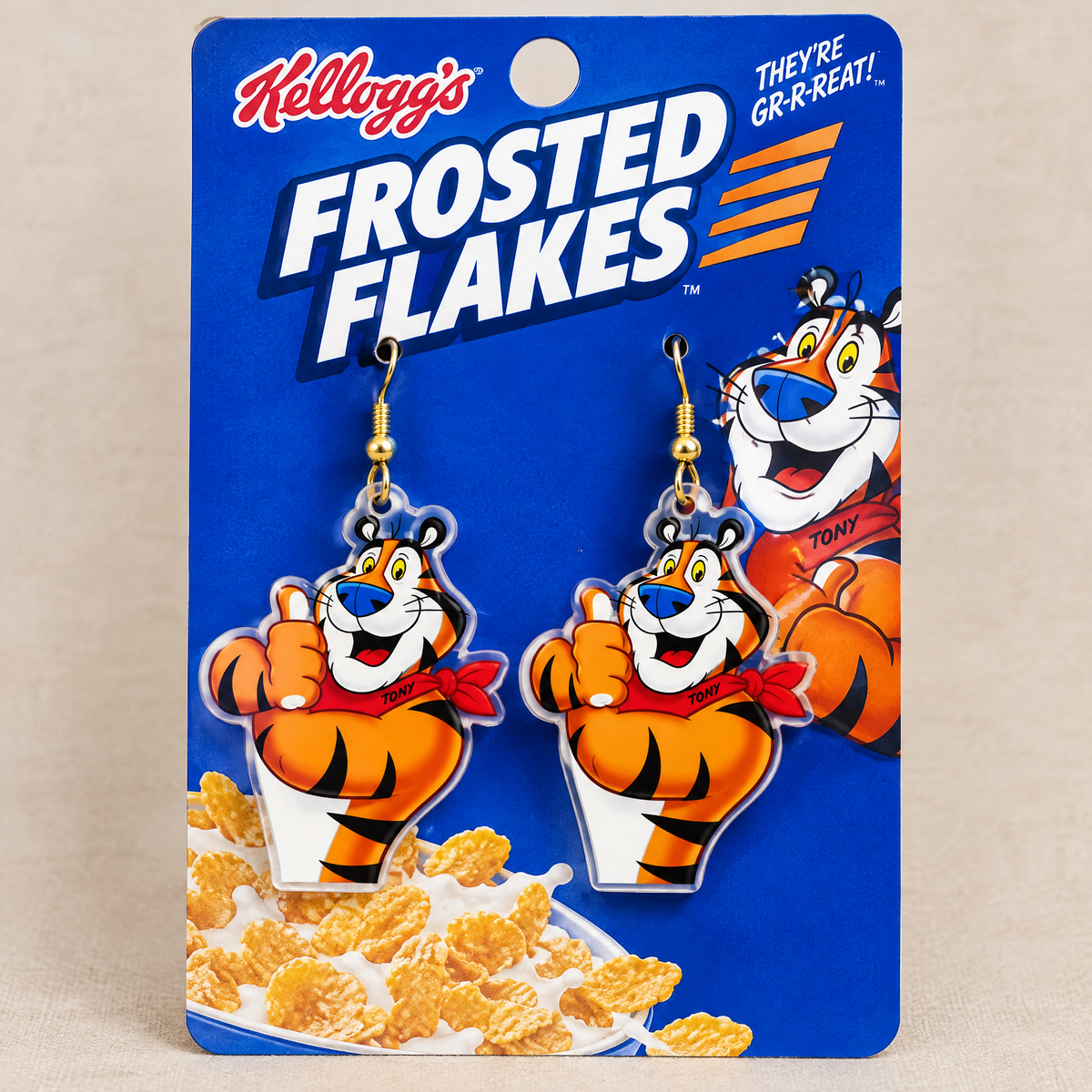 Tony the Tiger Inspired Earrings