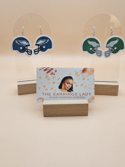 Philadelphia Eagles Football Helmet Earrings