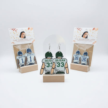 Philadelphia Eagles-Inspired Player Earrings