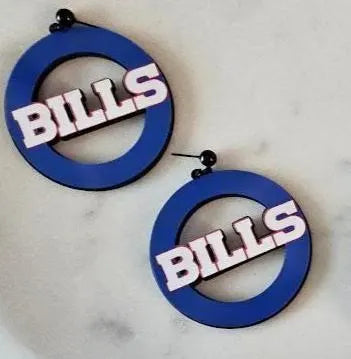 Buffalo Bills Football Earrings