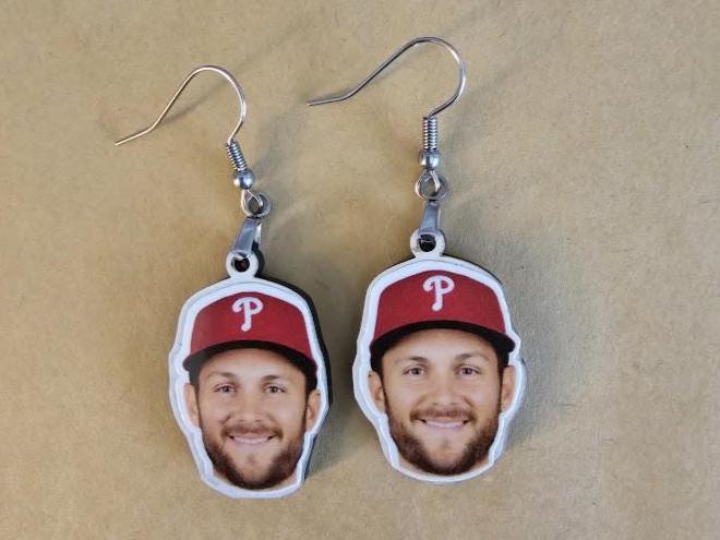 Philadelphia Phillies Baseball Player Earrings