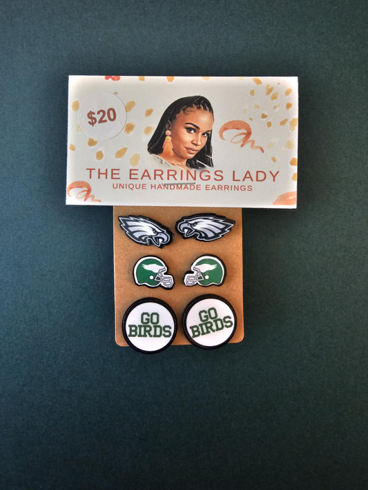 Philadelphia eagles micro studs