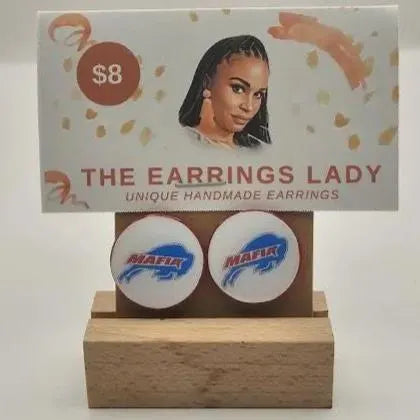 Buffalo Bills Football Earrings