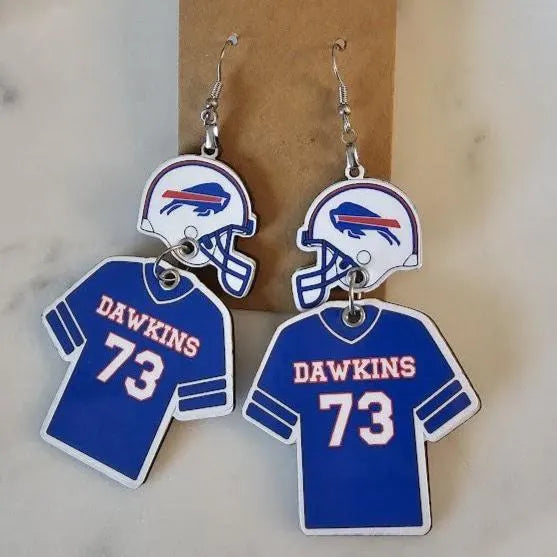 Buffalo Bills Football Earrings