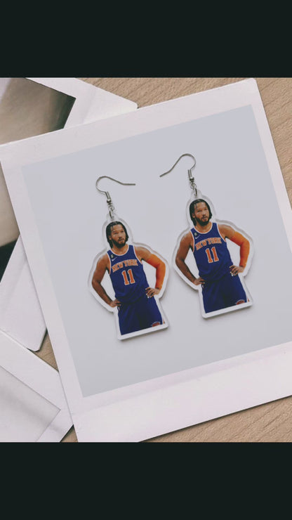 Jalen Brunson Knicks Earrings