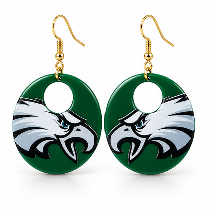 Eagle Head Hoop Earrings