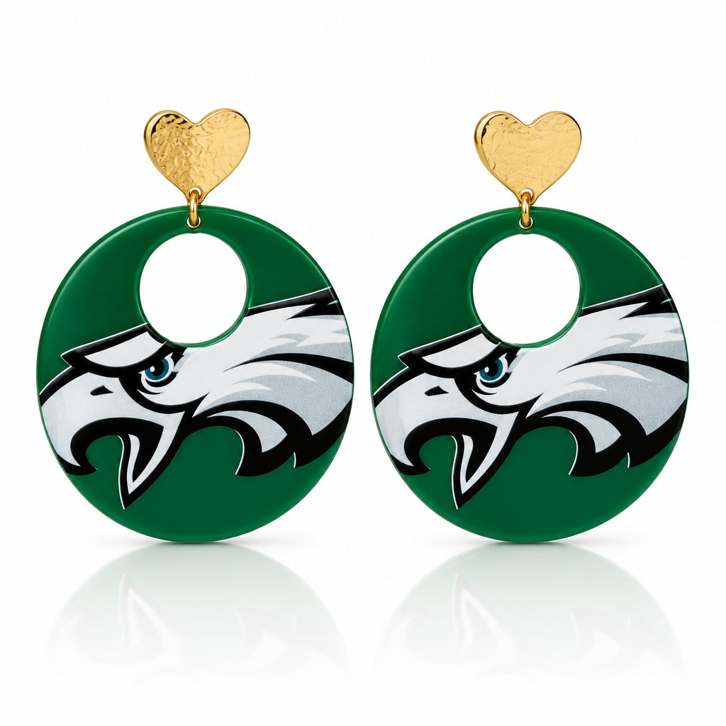 Eagle Head Hoop Earrings