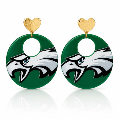 Eagle Head Hoop Earrings
