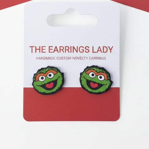 Seseme Street Oscar Stud Earrings