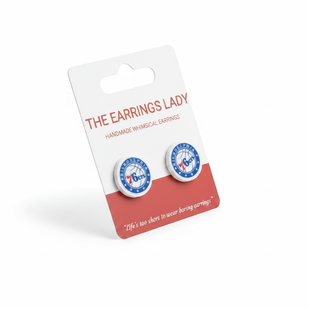 Philadelphia 76ers stud Earrings