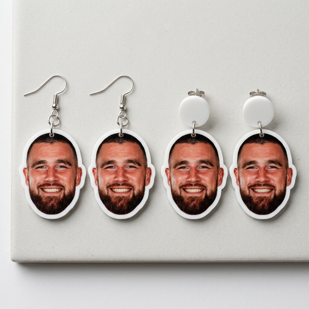 travis kelce earrings